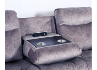 Sofa Recliner 3 Seater Diamond Grey